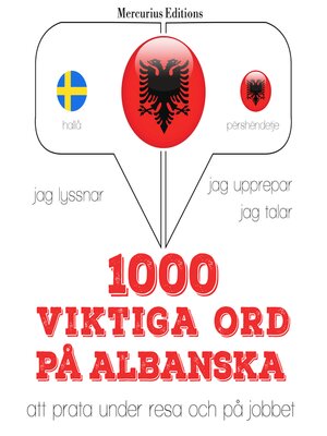 cover image of 1000 viktiga ord på albanska